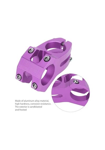 Wake Mor Bisiklet Kısa Gidon Boğazı 40 MM Mor