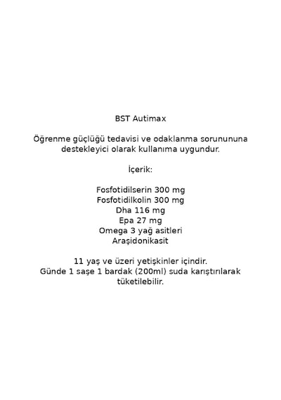 Autimax 30 Saşe