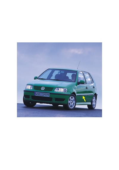VW Polo HB 2000-2002 Ara Kasa Sol Ön Kapı Çıtası 6N4853071