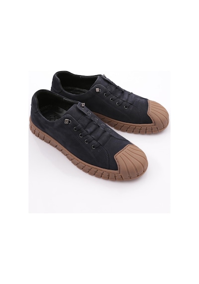 Dgn 9870 Erkek Kapali Bağcikli Sneaker Ayakkabi 9870-2505-R15293 Lacivert