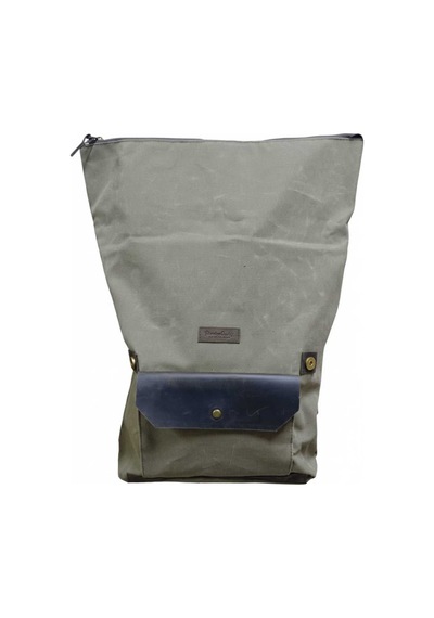 Old Cotton Cargo Gds Cahuilla Bag Deri Kapaklı Sırt Çantası Kahverengi