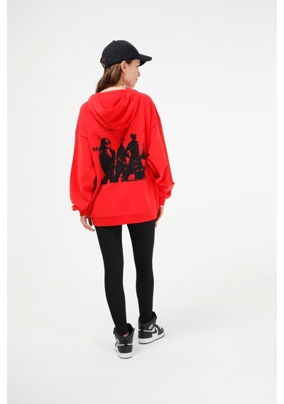 Brz Collection Oversize Kapüşonlu Sweatshirt