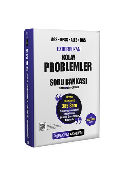 Ags Kpss Ales Dgs Ezberbozan Kolay Problemler Tamamı Video Çözümlü Soru Bankası