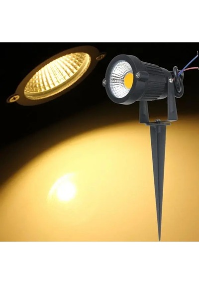 Elektrikle Çalışır 10 Watt Amber Işık Ampul Dahil Metal Gövde Fonksiyonlu Bahçe Duvar Ve Çim Armatür Amber