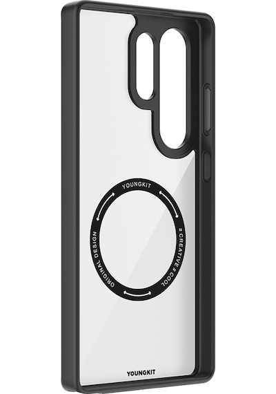 Galaxy Uyumlu S25 Ultra Kılıf M-safe Özellikli Cam Arka Yüzey Tpu Youngkit Gemstone Seri Kapak Siyah-şeffaf Şeffaf - Siyah Galaxy Uyumlu S25 Ultra Kılıf M-safe Özellikli Cam Arka Yüzey Tpu Youngkit Gemstone Seri Kapak Siyah-şeffaf Şeffaf - Siyah