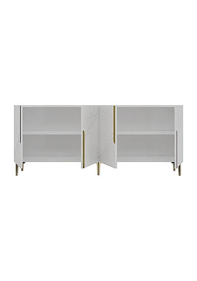 Ceneyra Ka1828BG Evva Konsol Ve Tv Sehpası Beyaz-gold 180cm