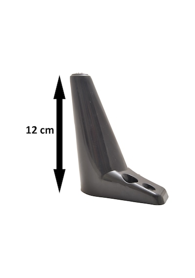 Zeygen Zirve Plastik Mobilya Baza Koltuk Kanepe Ayağı 8 Ad. 12Cm Siyah