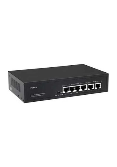 Retro Rt-4p2u 4 Port 10/100 Mbps Poe Switch 2 Uplink 10/100 Mbps