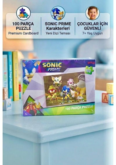 TıfılToys Sonic 100 Parça Puzzle Eğitici Ve Eğlenceli Zihinsel Gelişim Destekleyen Puzzle