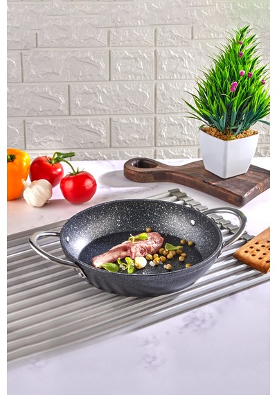 Polochef Galaksi Granit Sahan 22 Cm Siyah Siyah