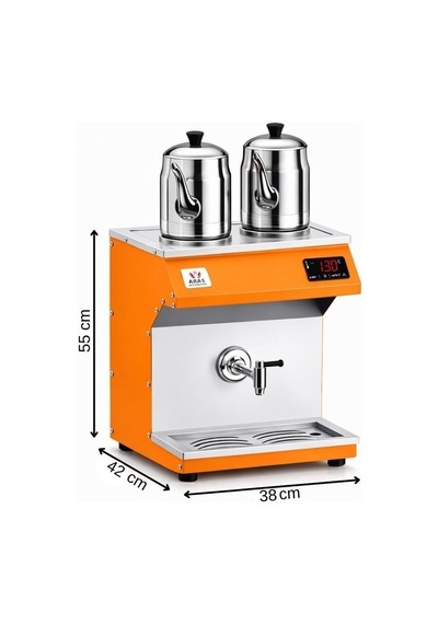 Anka Elektrikli Pro Chef Dijital 16 Litre Çay Makinesi Turuncu