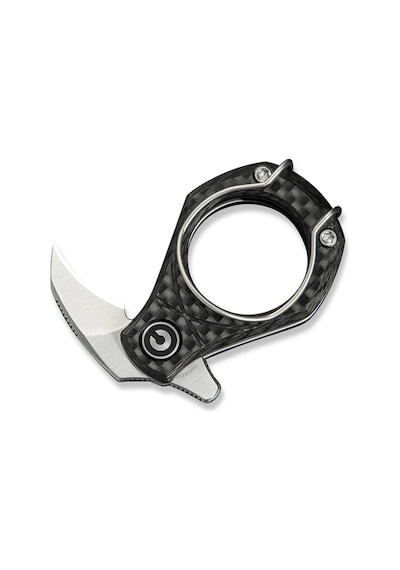 Civivi Pyrus Twill Carbon Fiber Handle Satin Finished 14c28n Blade Kamp Çakı Siyah
