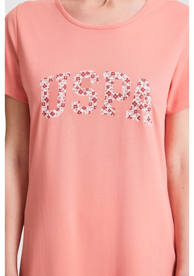 U.s. Polo Assn. Kadın Somon Pijama Takım 50326517-vr047