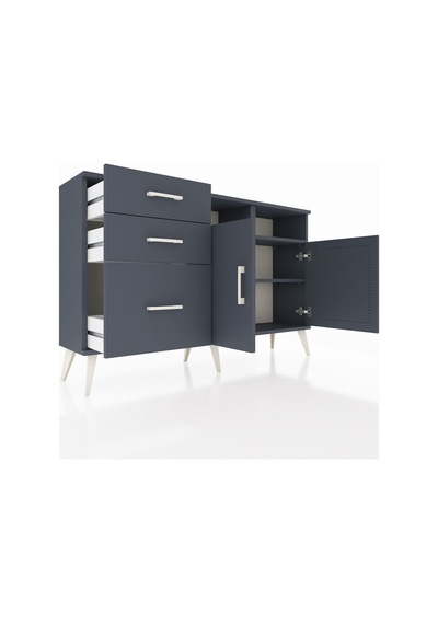 Arges Konsol 4 Raflı 3 Çekmeceli 2 Kapaklı 132x30x83 Antrasit-antrasit/antrasit Antrasit/antrasit Arges Konsol 4 Raflı 3 Çekmeceli 2 Kapaklı 132x30x83 Antrasit-antrasit/antrasit Antrasit/antrasit