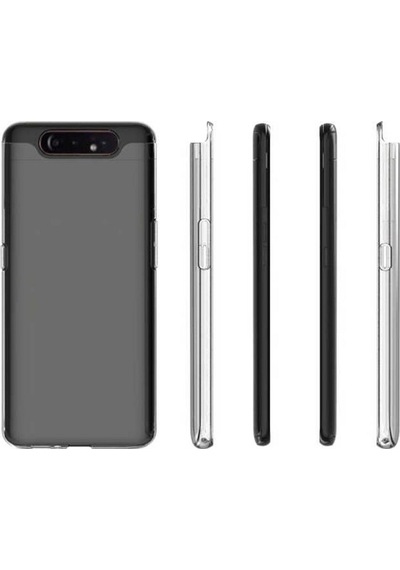 Samsung Galaxy Uyumlu A80 Kılıf Şeffaf Silikon Süper