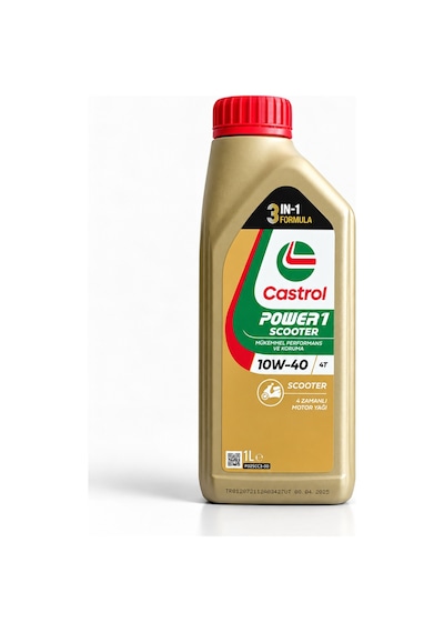 Castrol Power1 Scooter 10w-40 4t 1l + Scooter Gear 80w-90 Bakım Seti