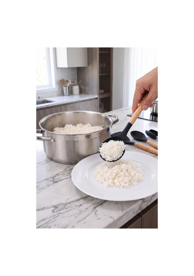 Bambu Saplı Siyah Silikon Mutfak Servis Seti 5 Parça Yanmaz Yapışmaz Silikon Uçlu Kepçe, Spatula, Kaşık Ve Kilitli Mutfak Maşası Premium Kalite Siyah Siyah Bambu Saplı Siyah Silikon Mutfak Servis Seti 5 Parça Yanmaz Yapışmaz Silikon Uçlu Kepçe, Spatula, Kaşık Ve Kilitli Mutfak Maşası Premium Kalite Siyah Siyah