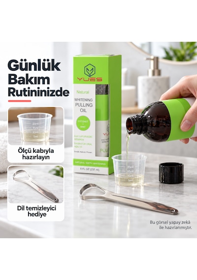 Yues Oil Pulling Ağız Bakım Yağı 237 Ml Dil Temizleyici Hediyeli