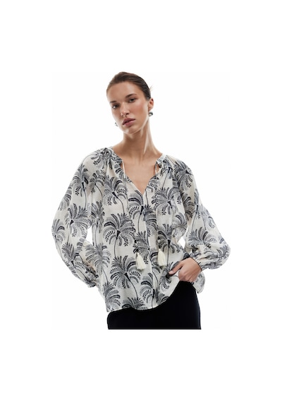 Koton Floral Desenli Viskon Bağlamalı Yuvarlak Yaka Uzun Kollu Bluz Beyaz Desenli 5sak60055ew Beyaz Desenli Koton Floral Desenli Viskon Bağlamalı Yuvarlak Yaka Uzun Kollu Bluz Beyaz Desenli 5sak60055ew Beyaz Desenli
