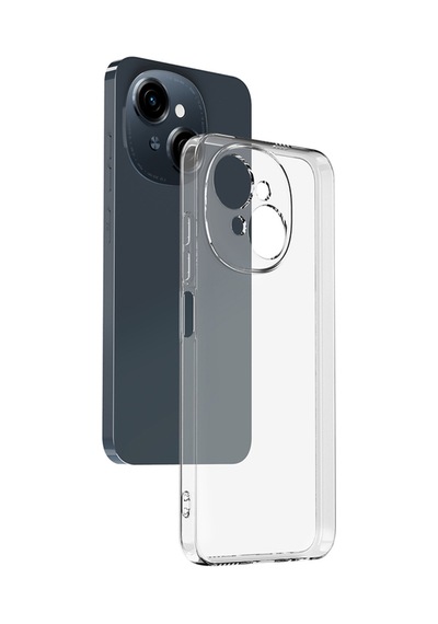 Tecno Spark Go 1 2025 İle Uyumlu Kapak Kamera Korumalı Süper Silikon Şeffaf Kılıf
