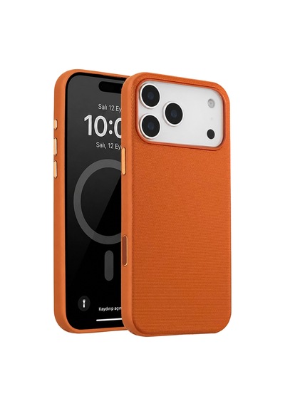 Joko - 499 - Apple iPhone Uyumlu 17 Pro Max Vero Magsafe Kapak - Glblseme - - Turuncu
