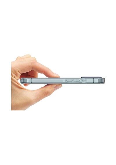 Fitcase Apple Uyumlu iPhone 15 Plus Kılıf Kamera Korumalı Silikon Şeffaf Arka Kapak