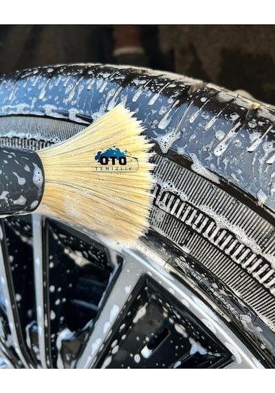 Tr 3'lü Oto Detay Seti - Araba Detay Fırçası, Mikrofiber Araba Kurulama Bezi, Cam Bezi + Sünger Hediye