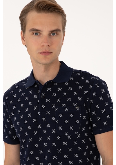 U.S. Polo Assn. Erkek Regular Fit Lacivert Polo Yaka Tişört 50300379-VR033