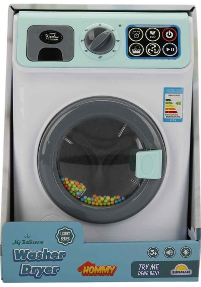Hommy Sesli ve Işıklı Oyuncak Çamaşır Makinesi