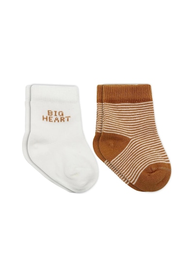 Bistyle Big Heart Penye Soket Çorap 2'li Bs10117 Hardal Hardal