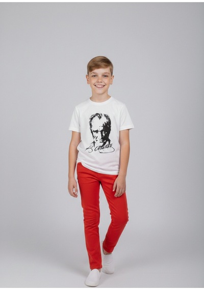 Nacar Store Erkek Çocuk Atatürk Baskılı T-shirt Ve Kırmızı Keten Pantolon Takım 23nisan Ve Özel Günler Kırmızı-beyaza Siyah Atatürk Nacar Store Erkek Çocuk Atatürk Baskılı T-shirt Ve Kırmızı Keten Pantolon Takım 23nisan Ve Özel Günler Kırmızı-beyaza Siyah Atatürk