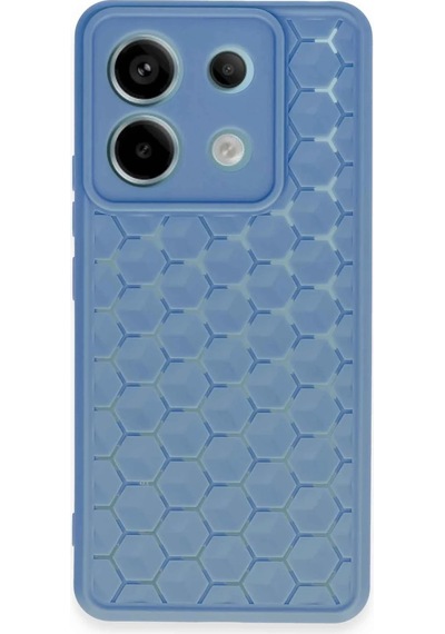 Newface - 231 - Xiaomi Redmi Note 13 Pro 5g Kılıf Petek Silikon Kapak - Csmo-tex - - Mavi