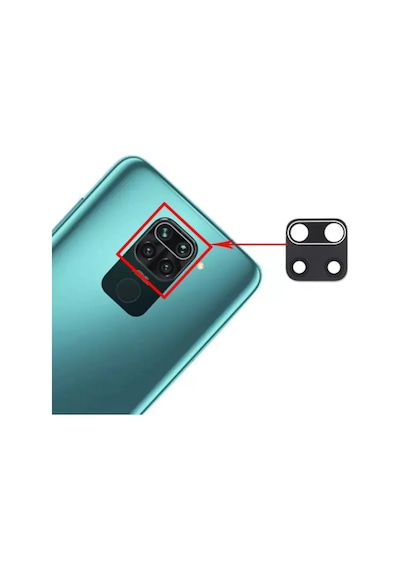 Teknonet Xiaomi Redmi Note 9 Pro Uyumlu Kamera Camı