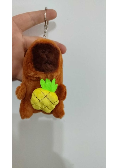 Kapibara Peluş Anahtarlık 10 Cm Boyut
