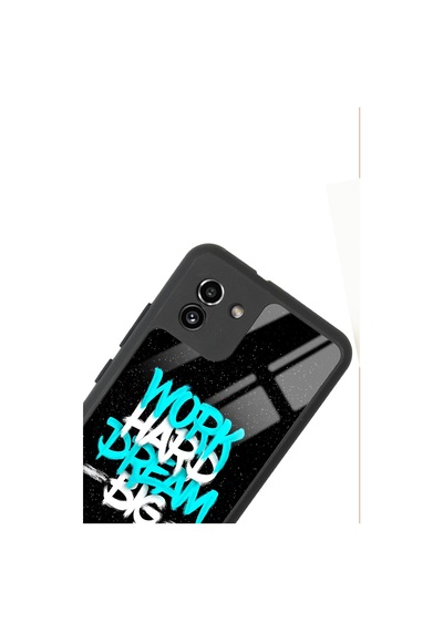 Samsung Uyumlu A-03 Uzay Motto Tasarımlı Glossy Telefon Kılıfı Çok Renkli
