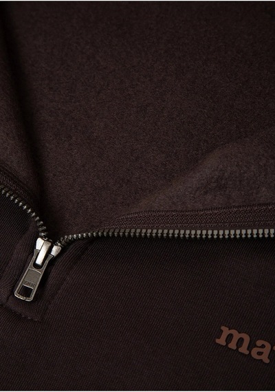 Mavi Logo Yarım Fermuarlı Sweatshırt Aft Kahverengi