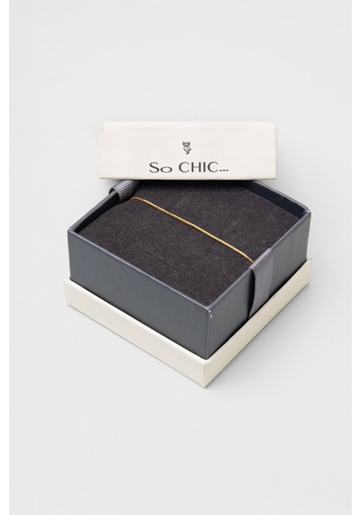 So Chic Mira 18 Ayar Sarı Altın Kaplama Ayarlanabilir Gümüş Bileklik Gümüş - Sarı - Kırmızı