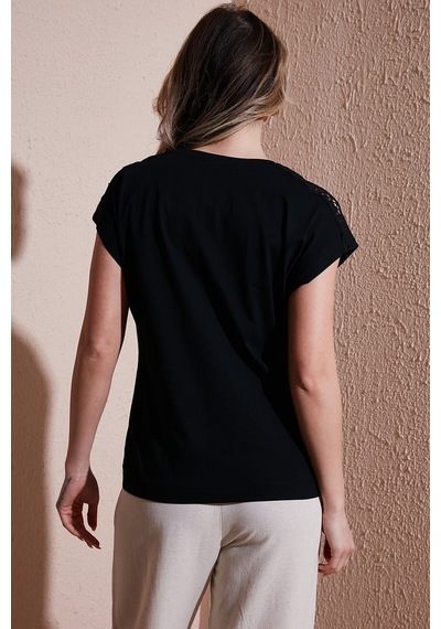 Fashion Friends Bayan Bluz 25y0540k1 Siyah Siyah