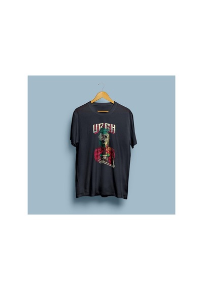 Bahriyeli Collection Overize Ölene Kadar Paten Urgh Tasarım Unisex T-shirt Siyah