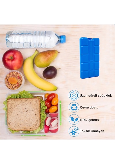 Microcase 2in1 Set Çift Kişilik Termal Yemek Çantası 8 Lt + 2 Adet 400 Ml Buz Kasedi Al5432 Siyah