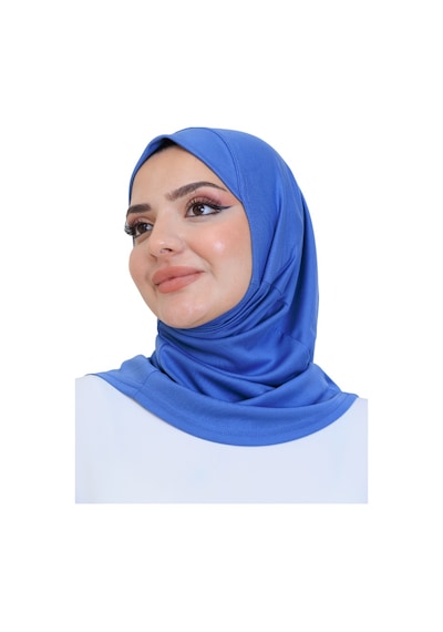 Modish Group Hazır Başörtü Pratik Tak Çıkart Kadın Günlük Şal Hafif Kırışmaya Dayanıklı İndigo