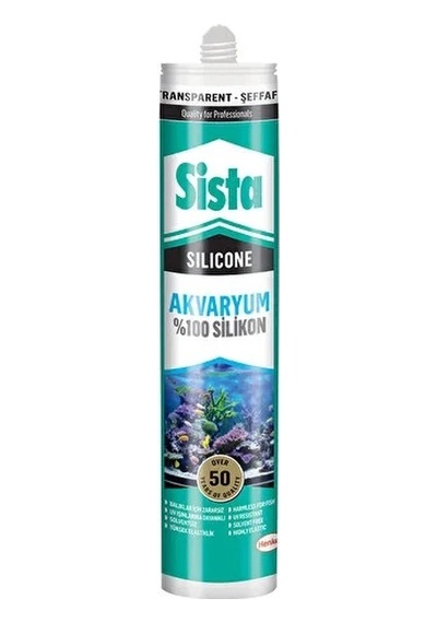 Sista Akvaryum Silikon Şeffaf 310 Ml Şeffaf