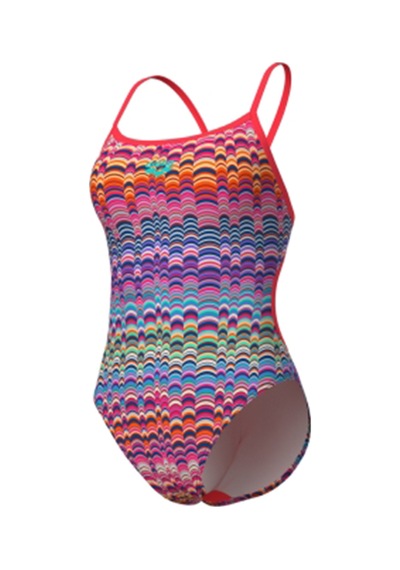 Arena Ondulation Swimsuit Lace Back Kadın Mor Yüzücü Mayosu 008155194 Mor Mor