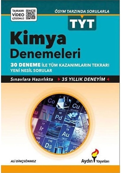 Tyt Kimya 30 Deneme Aydın Yayınları (533847821)