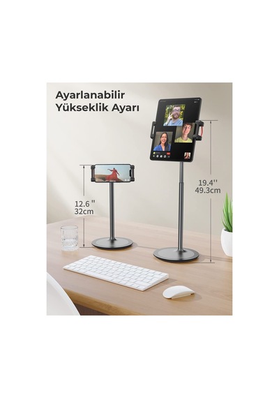 Bix S3e 360 Ayarlanabilir Tablet Ve Telefon Tutucu Stand Siyah Sku: Smgstk7f515da775