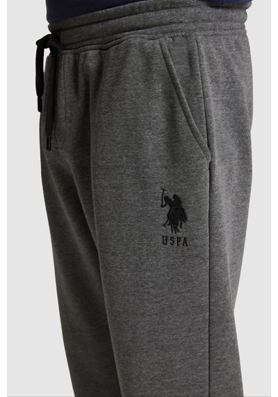 U.S. Polo Assn. Erkek Antrasit Melanj Slim Fit Eşofman Altı 50329409-vr081