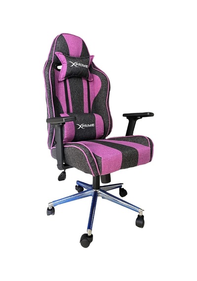 Ofisel Xprime Alpha Fab1 Kumaş Oyuncu Koltuğu Pembe Çok Renkli