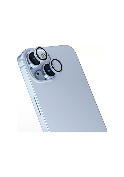 Apple Uyumlu iPhone 14 Zore Mikro Kamera Lens Koruyucu Mavi