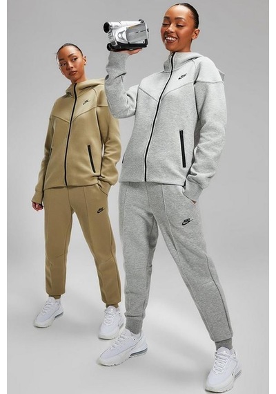 Nike Sportswear Tech Fleece Standart Fit Mid Rise Jogger Gray Kadın Eşofman Altı Gri Gri