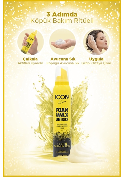 Saç Köpük Şekillendirici Wax 200ml Maximum Hold-